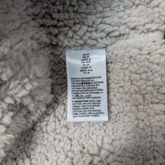 Amazon Essentials Women's Sherpa-Lined Fleece Hoodie Forest Green SZ- M - Picture 4 of 4